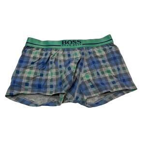 12-65 HUGO BOSS Men's Boxer Shorts Cotton Blue/Green Small
